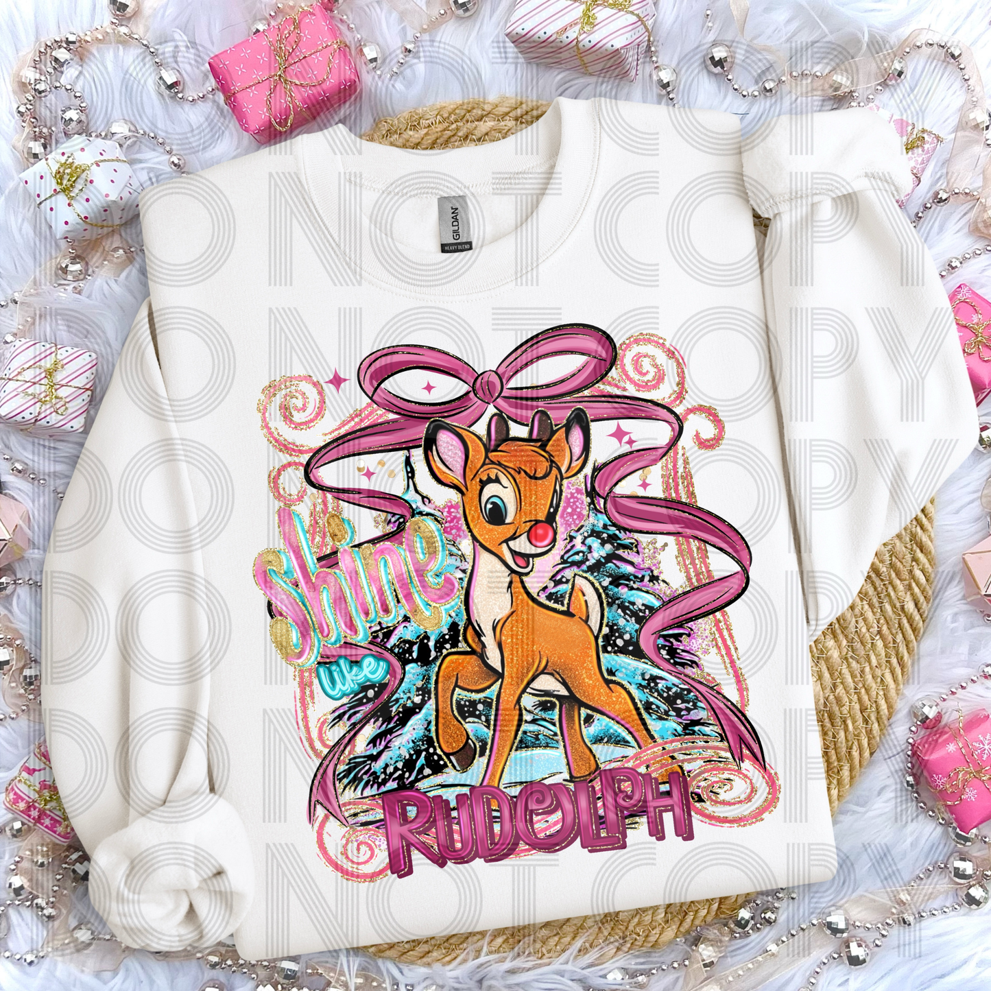 Shining Bright DTF Crewneck Sweatshirt