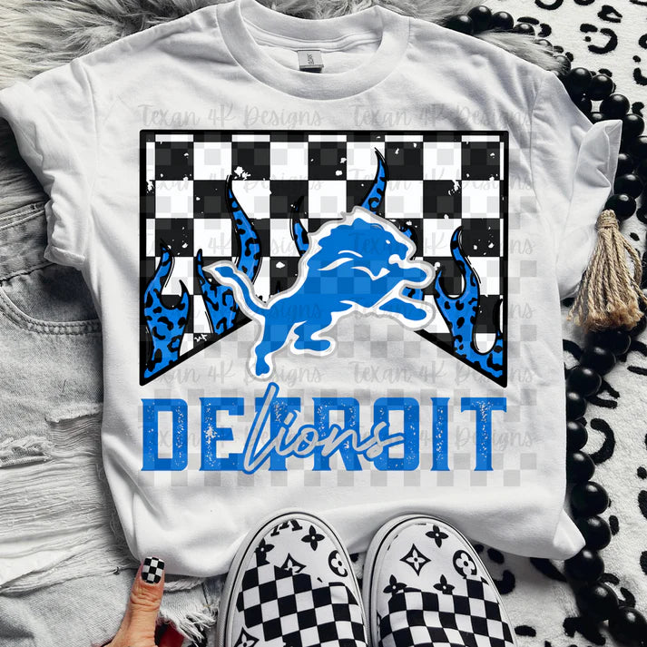 DL Checkered DTF T-Shirt