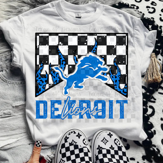 DL Checkered DTF T-Shirt
