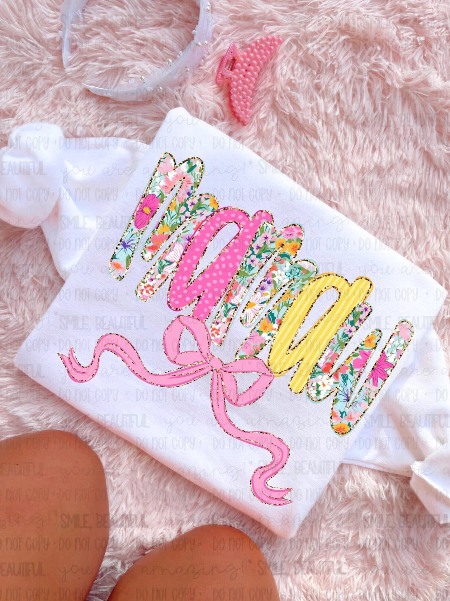 Custom Floral Name Tshirt
