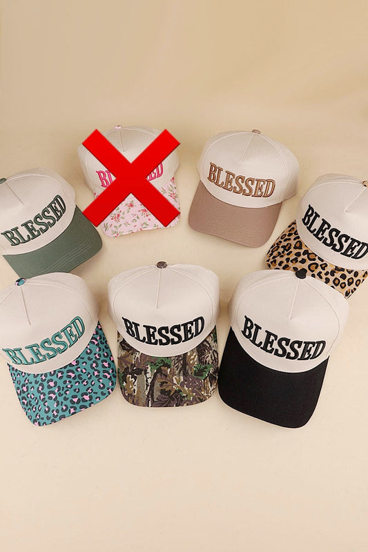 Blessed Embroidered Hat Zenana