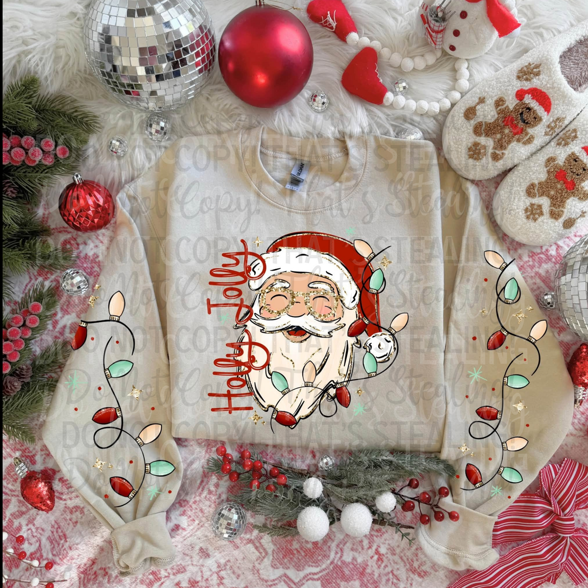 Holly Jolly Santa Crewneck Sweatshirt