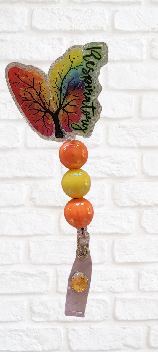 Respiratory Acrylic Badge Reel