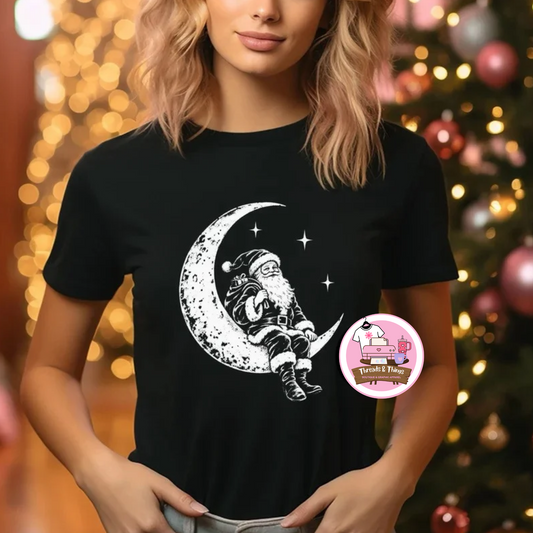 Santa Moon DTF Tshirt