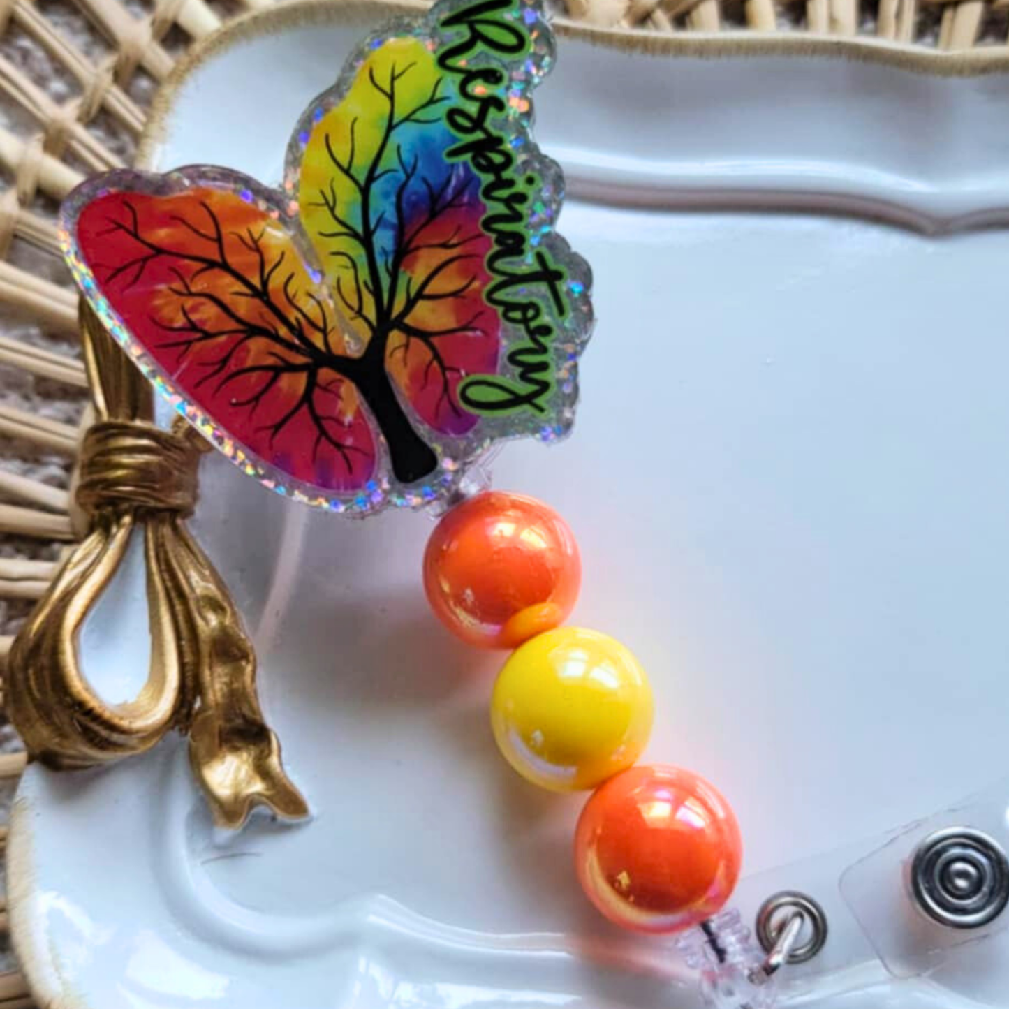 Retractable Beaded Badge Reels