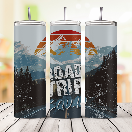 Road Trip Squad 20oz Skinny Tumbler