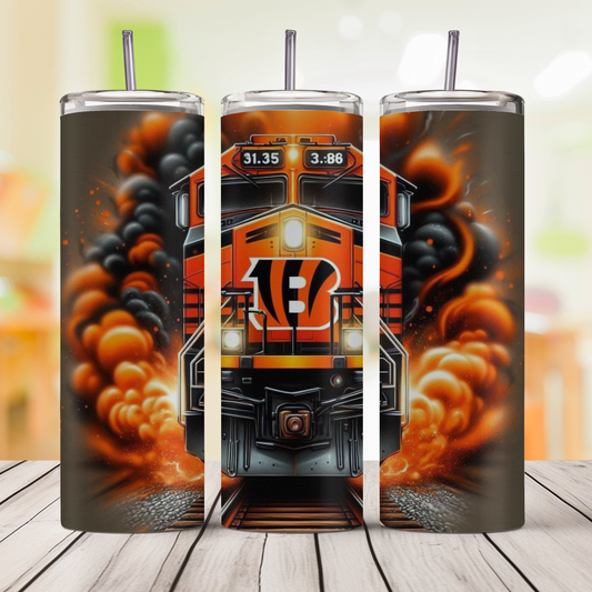 Cinci Train 20oz Skinny Tumbler