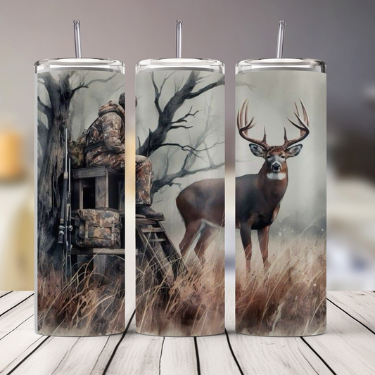 Buck in the Fog 20oz Tumbler