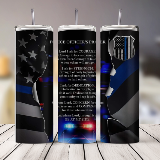 Policeman's Prayer 20oz Tumbler