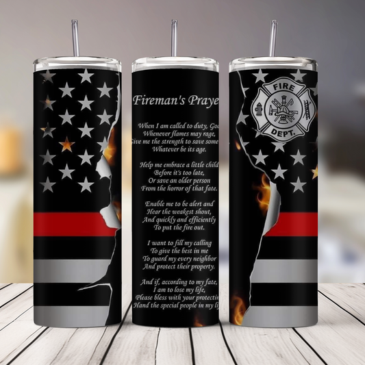 A Fireman's Prayer 20oz Tumbler