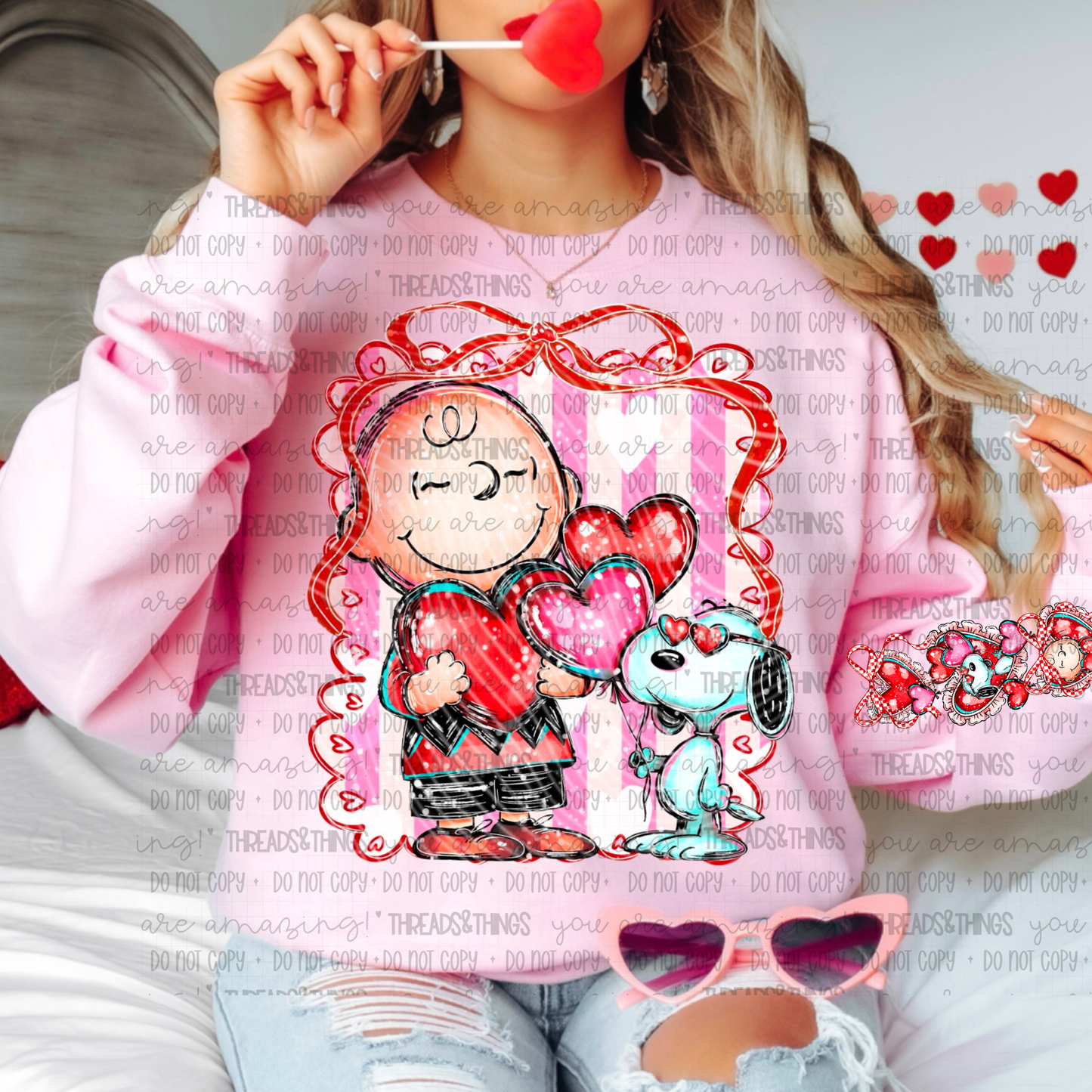 A Boy and His Dog DTF Crewneck Sweatshirt