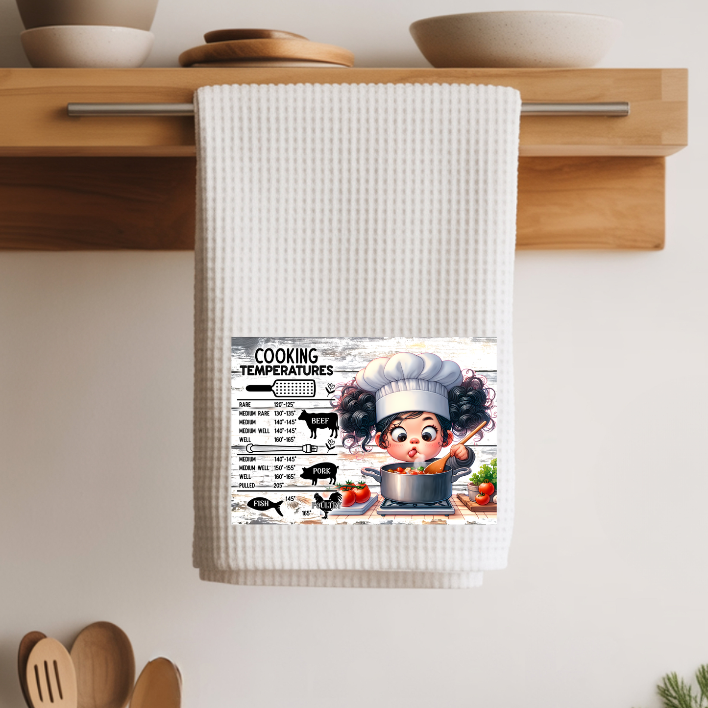 Cooking Temperatures Kitchen Towel