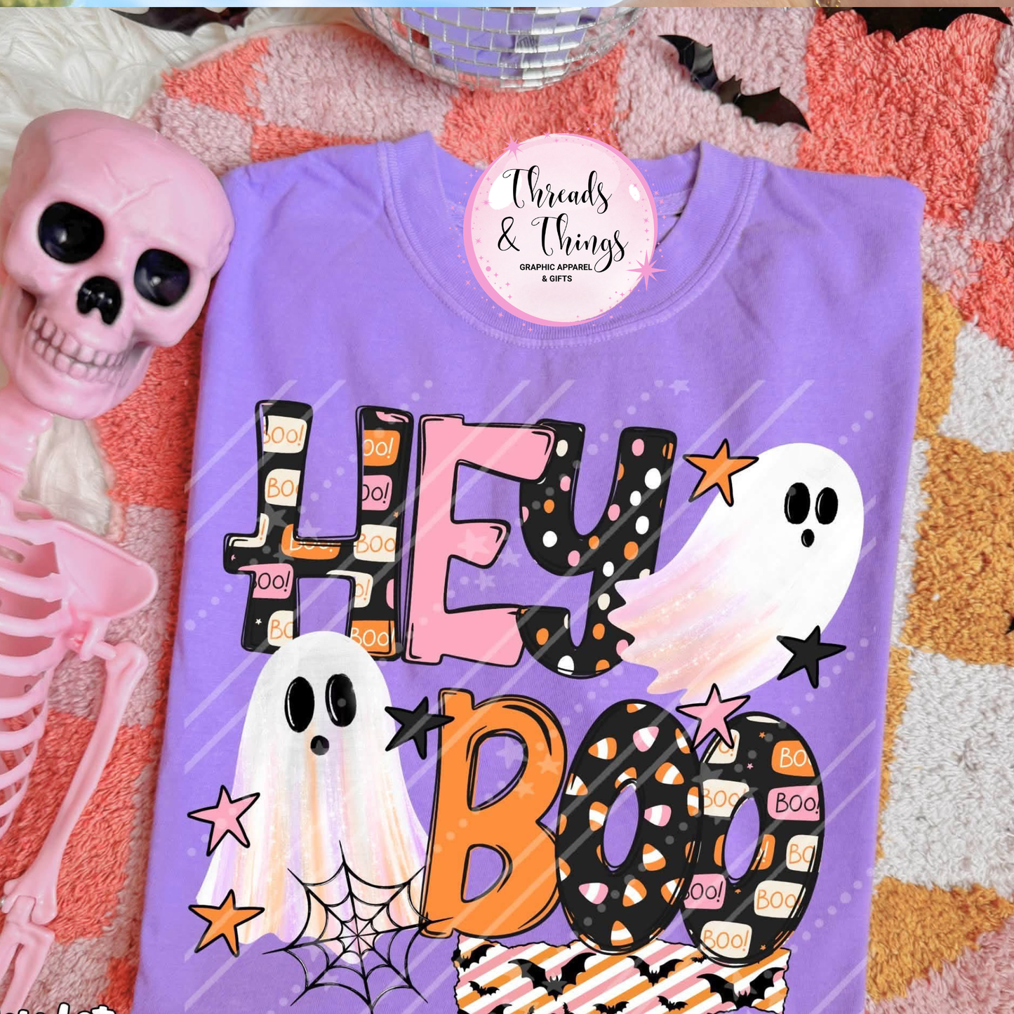 Hey Boo DTF Tshirt