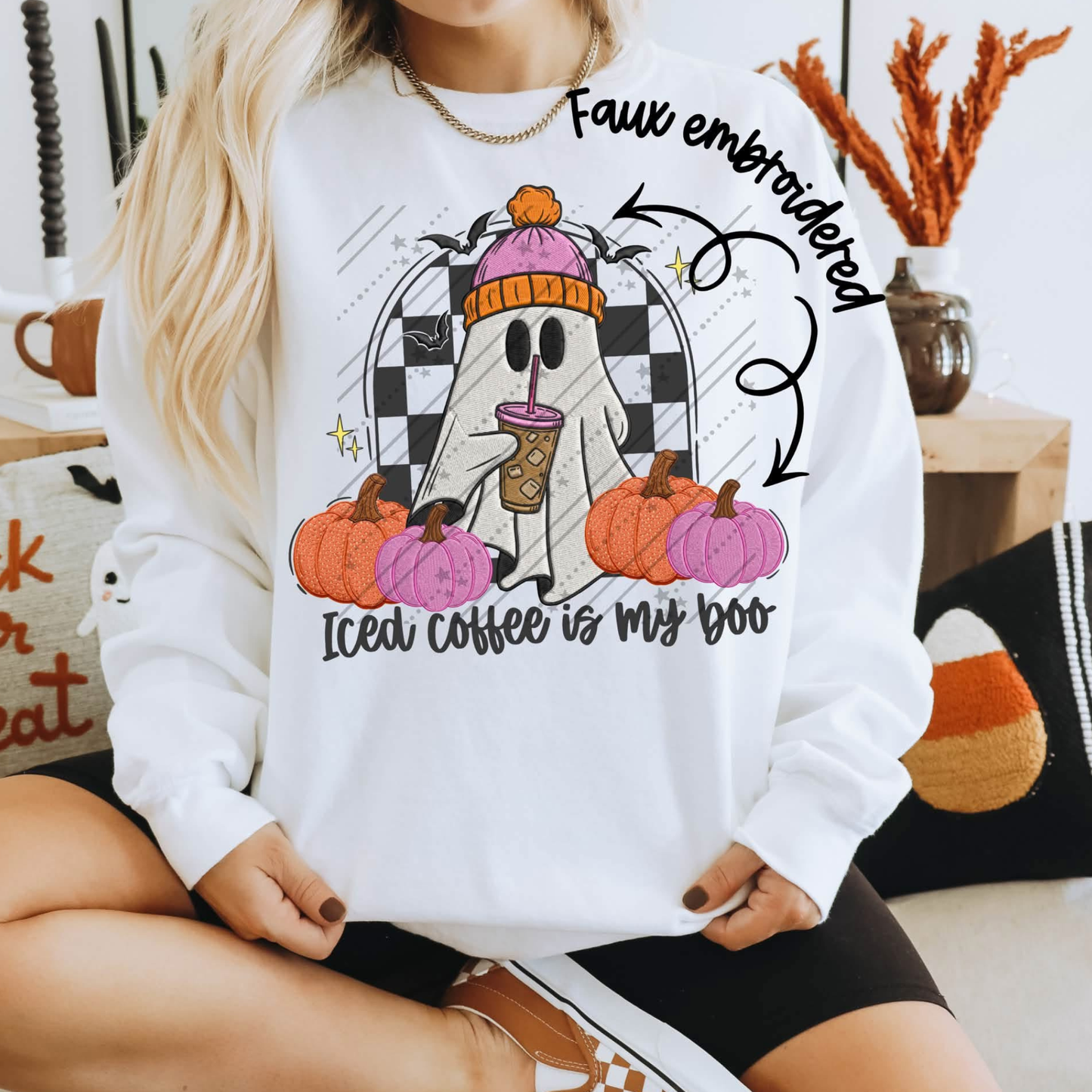 Iced Coffee is my Boo DTF Shirt
