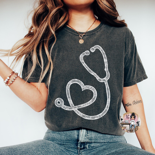 LACE STETHOSCOPE TSHIRT