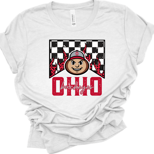 Checkered Buckeye Face