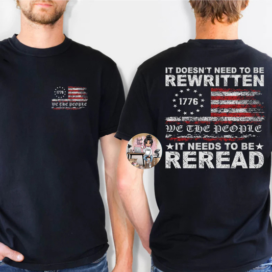 It Doesn't Need To Be Rewritten With Pocket Accent *DTF Transfer* Tee