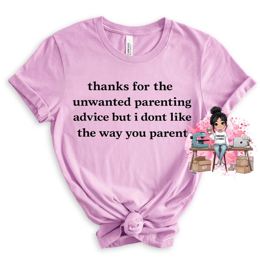 Unwanted Parenting Advise