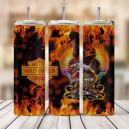 Wings on Fire  20oz Skinny Tumbler