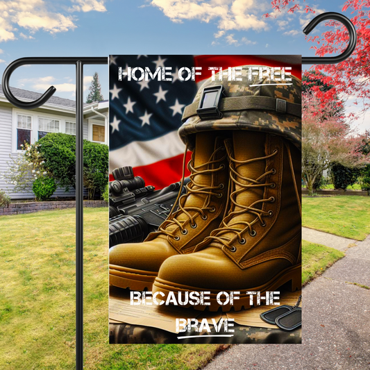 Home of the Free Garden Flag