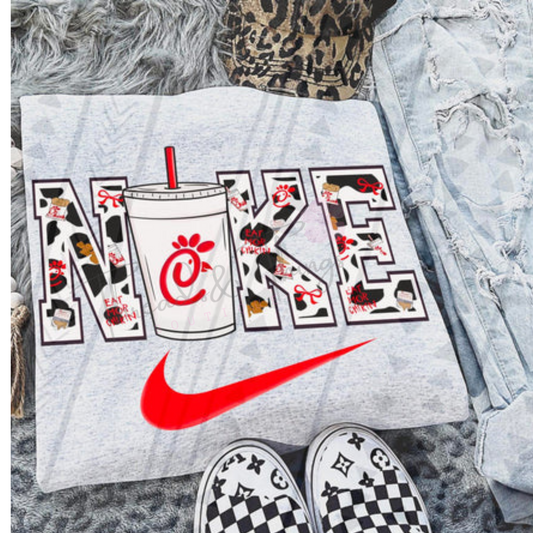 ChickFilA Swoosh  Crewneck or Tshirt