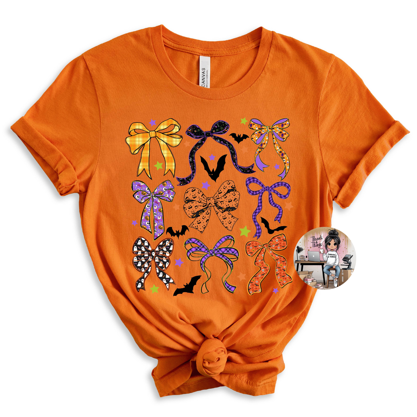 Halloween Bow Variety DTF Transfer Tshirt